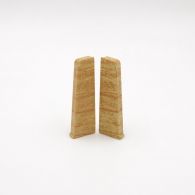 Döllken Endkappen links + rechts SB Kabelkanalleiste Cubica 60 sk (1 Paar) - Buche