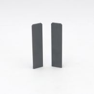 Döllken Endkappen links + rechts SB Hartschaumleiste USL Cubica 60 sk (1 Paar) - Grau