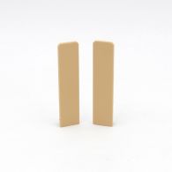 Döllken Endkappen links + rechts SB Hartschaumleiste USL Cubica 60 sk (1 Paar) - Eiche hell