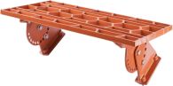 ERLUS Reform SL System 2GP Alu-Rost 50x25 cm rot/rot engobiert pulverbeschichtet