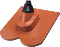 ERLUS Biber Alu-Antennenhaube maroon mit Alu-DG-GP pulverbeschichtet