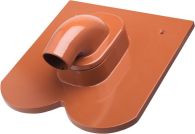 ERLUS Biber Alu-Durchführungsziegel Solar maroon