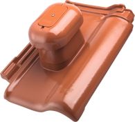 ERLUS E58PLUS Alu-Sanilüfter EPDM anthrazit pulverbeschichtet DN125 kpl. 70 cm flexibler Schlauch 125/100/70