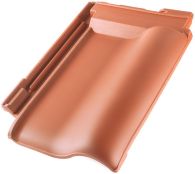 ERLUS E58PLUS Firstanschlussziegel rot engobiert