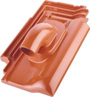 ERLUS E58RS Alu-Durchführungsziegel für Solaranlagen mit DG-GP schwarz matt