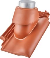 ERLUS E58RS keramischer Thermenadapter DN70/110 komplett, schwarz matt (N)