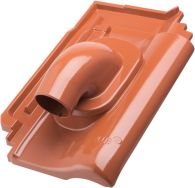 ERLUS E58/E58S Alu-Durchführungsziegel Solar maroon