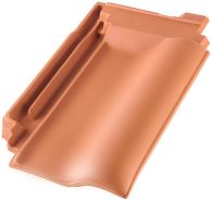 ERLUS E58/E58 S Firstanschlussziegel rot engobiert