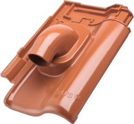 ERLUS E58SL Alu-Durchführungsziegel Solar maroon