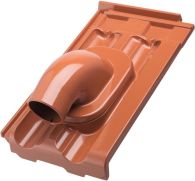 ERLUS Falzziegel Alu-Durchführungsziegel Solar kupferbraun