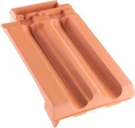 ERLUS Sinterfalzziegel Ortgang links rot gesintert