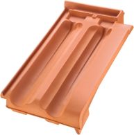 ERLUS Sinterfalzziegel Ortgang rechts rot gesintert