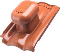 ERLUS Forma Alu-Sanilüfter EPDM maroon pulverbeschichtet DN125 NEU kpl.