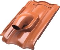 ERLUS Forma Alu-Durchführungsziegel Solar maroon