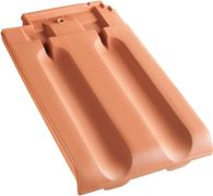 ERLUS Großfalzziegel XXL Ortgang links rot engobiert