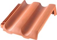 ERLUS Großfalz XXL Pultdachziegel naturrot