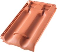 ERLUS Großfalz XXL Schneefangpfanne rot engobiert