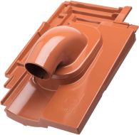 ERLUS Karat Alu-Durchführungsziegel Solar titansilver