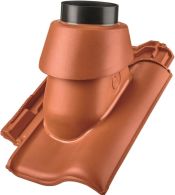 ERLUS E58/E58S keramischer Thermenadapter DN80/125 komplett, kupferbraun (N)