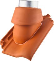 ERLUS E58/E58S keramischer Thermenadapter DN125 komplett, maroon