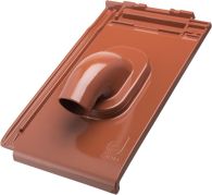 ERLUS Linea Alu-Durchführungsziegel Solar sinterlichtgrau