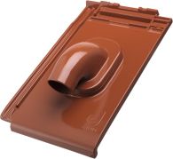 ERLUS Linea Alu-Durchführungsziegel Solar sintergrau