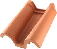 ERLUS Mönchpfanne Doppelwulst naturrot