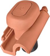 ERLUS Mönchpfanne keramischer Sanitärlüfter DN125 naturrot komplett