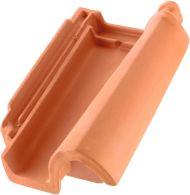 ERLUS Mönchpfanne Traufziegel naturrot