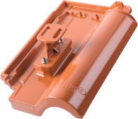 ERLUS Monaco Alu-Solarträger rotbraun mit 1 GP rot pulverbeschichtet