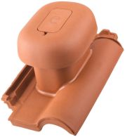 ERLUS Monaco keramischer Sanilüfter DN 125 naturrot komplett