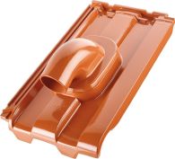 ERLUS Scala Alu-Durchführungsziegel für Solaranlagen anthrazit pulverbeschichtet