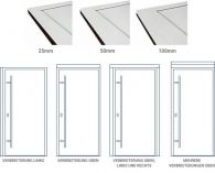 FM Rahmenverbreiterung AC 68 Anthrazit - 25 mm - obere Aufdoppelung