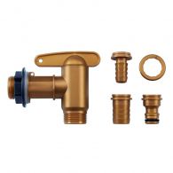 Garantia Aqua-Quick Auslaufhahn 3/4 Zoll Set inkl. Anschlussstücke