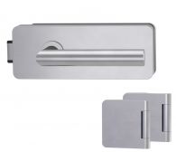 Griffwerk GATE - SIEGER DESIGN - Ganzglastürbeschlagset - 3-teilig - mit Griff Lucia