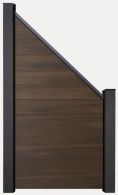 GroJa Solid Steckzaun schräg 90x180 cm, ohne Pfosten