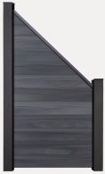 GroJa Solid Steckzaun schräg 90x180 cm, ohne Pfosten