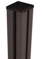 GroJa BPC-Steckzaunpfosten inkl. Kappe zum Aufdübeln, 10x10 cm - Terra