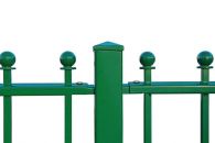 Growi Pfosten für Stilzaunelement mit Pyramidenkappe