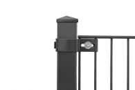 Growi Pfosten für Ziergitterzaun mit Pyramidenabdeckung