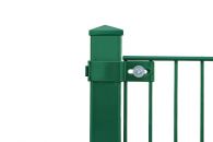 Growi Pfosten für Ziergitterzaun mit Pyramidenabdeckung