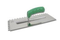 Hufa Glättekelle Profi 280 gezahnt mit Softgriff - 280x130x0,7 mm