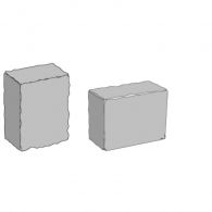 KANN Germania Randstein Muschelkalk-nuanciert gealtert 21x14x28 cm