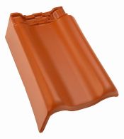 Alegra 12 Tegelen Ortgang links | Rot engobiert Steg außen | Wienerberger