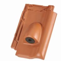 Koramic Alegra 12 Tegelen Solar-Durchgangsziegel Ton | Edelschwarz | Wienerberger