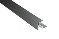 Kovalex Alu-Seitenabschluss 59 inkl. Alu-Befestigungsprofil Anthrazit für WPC-UK 250 cm
