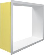 MEA Perimeterdämmung-Abdeckrahmen MEAFRAME für MEALUXIT 80 x 50 cm einteilig, gedämmt