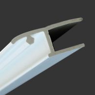 Meeth Roolladendeckelaufn. Profil PVC für R2 | Weiß | Tiefe: 1400 mm