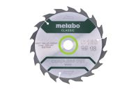 Metabo Kreissägeblatt HW/CT 165 x 20 x 1,5/1,0, Zähnezahl 18, Wechselzahn, Spanwinkel 20°, Precision cut classic (628272000)