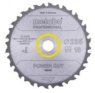 Metabo&#x20;S&#xE4;geblatt&#x20;power&#x20;cut&#x20;wood&#x20;-&#x20;professional,&#x20;235x2,6&#x2F;1,8x30,&#x20;Z18&#x20;FZ&#x2F;FA&#x20;10&#xB0;&#x20;&#x28;628492000&#x29;